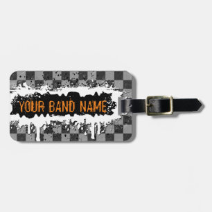 Étiquette À Bagage Punk Rock Custom Band Merch Musique DJ Musicien Sw