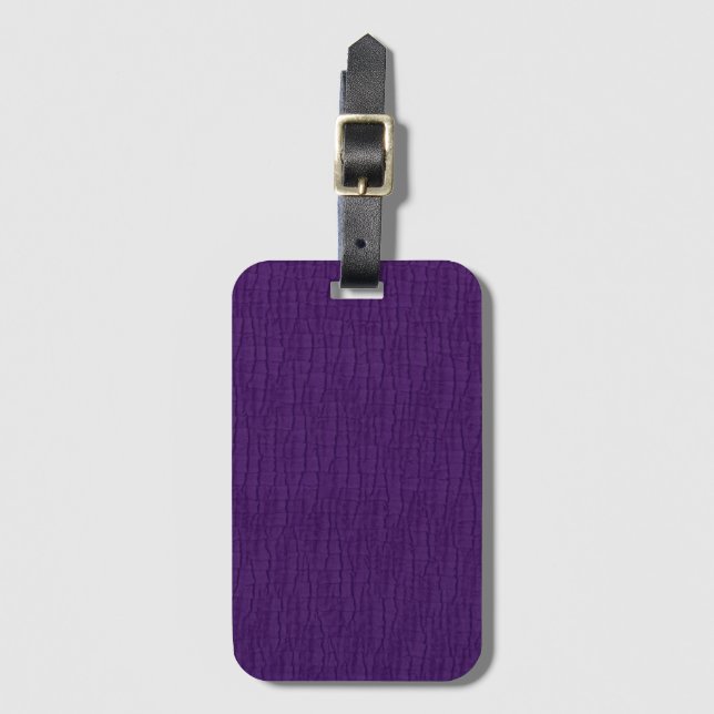 Étiquette À Bagage Purple de base (Devant Vertical)