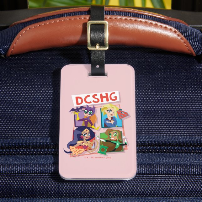Étiquette À Bagage Quartet Filles DC Super Hero (Insitu Rectoal 2)