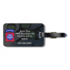 quatre-vingt-deuxième étiquette de bagage de