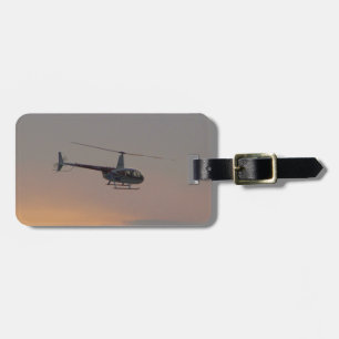 Étiquette À Bagage R44 rouge et blanc au coucher du soleil