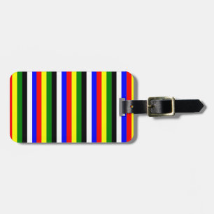 Étiquette À Bagage Rayure de base de couleurs