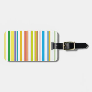 Étiquette À Bagage Rayures colorées multi