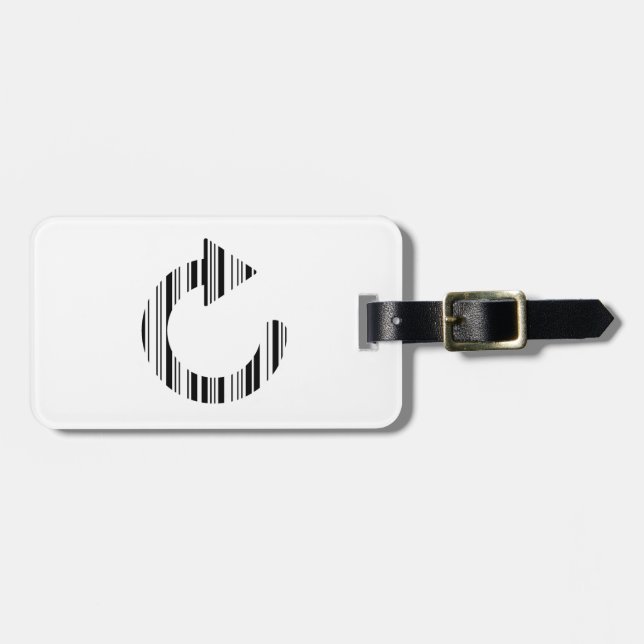 Étiquette À Bagage RECHARGER L'ICÔNE CODE BARRE Modèle de code-barres (Devant horizontal)