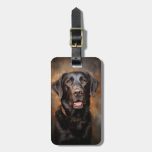 Étiquette À Bagage Récupérateur de chocolat Labrador