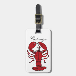 Étiquette À Bagage Red Maine Lobster Thunder_Cove