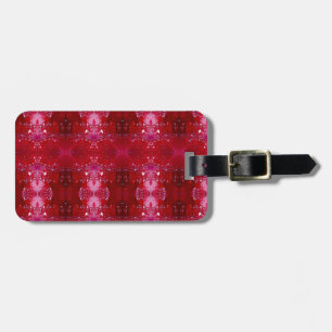 Étiquette À Bagage Red Snapdragon Ikat