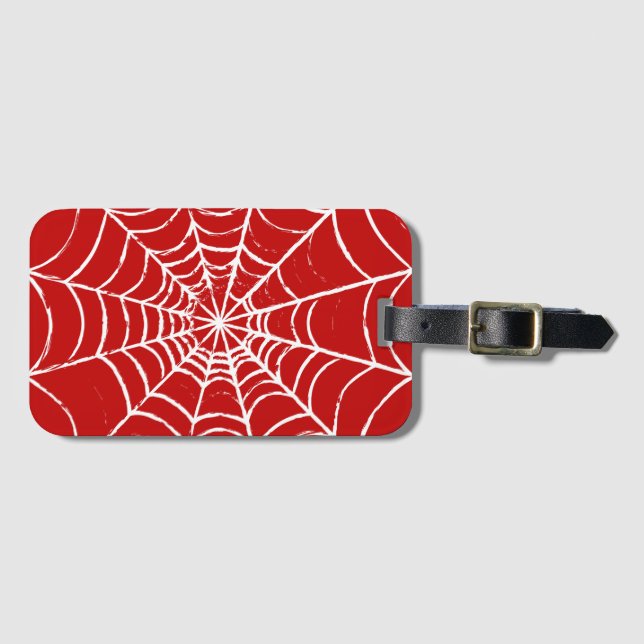 Étiquette À Bagage Red Web (Devant Horizontal)