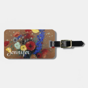 Étiquette À Bagage Redon : Fleurs sauvages, C1912