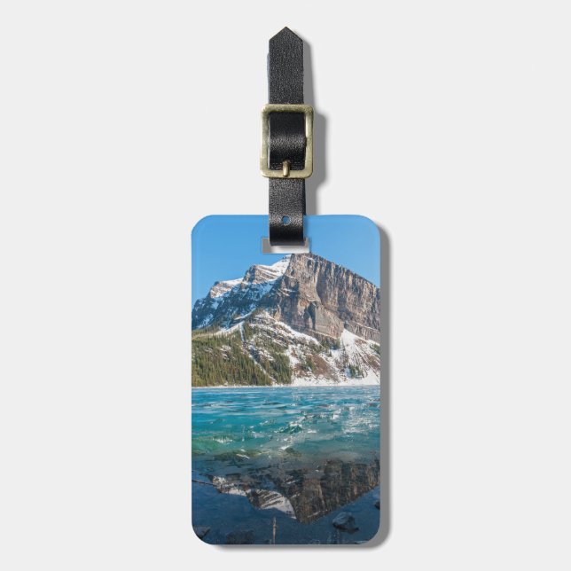 Étiquette À Bagage Réflexion sur Lake Louise - Banff NP, Canada (Devant Vertical)