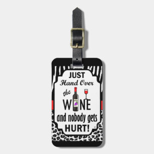 Étiquette À Bagage Remettez juste le vin