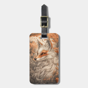 Étiquette À Bagage Renard japonais Kitsune