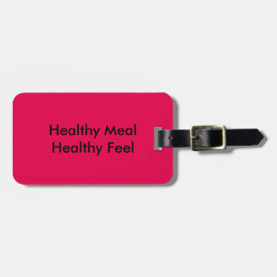 Étiquette À Bagage Repas sain