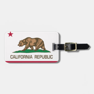 Étiquette À Bagage République de la Californie (drapeau d'état)