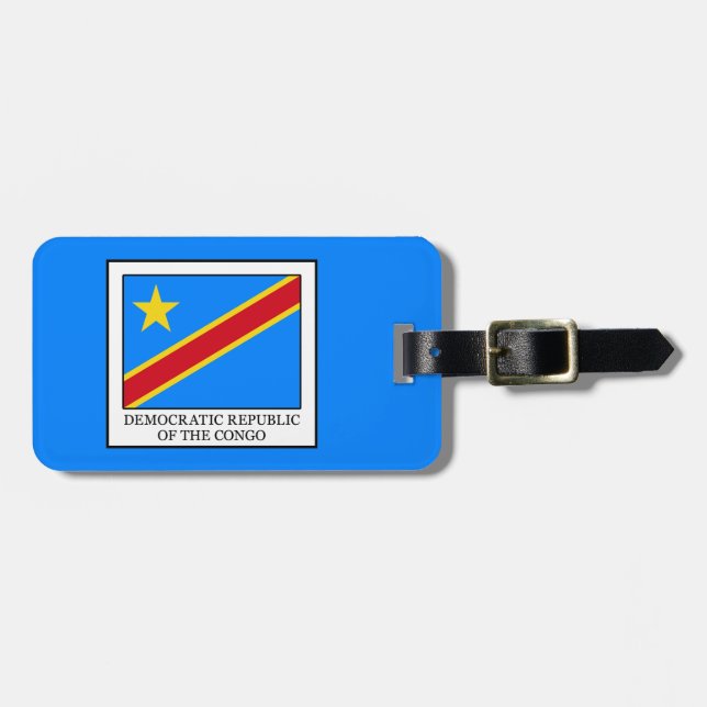 Étiquette À Bagage République démocratique du Congo (Devant horizontal)