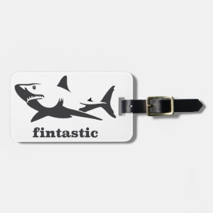Étiquette À Bagage Requin - fintastic