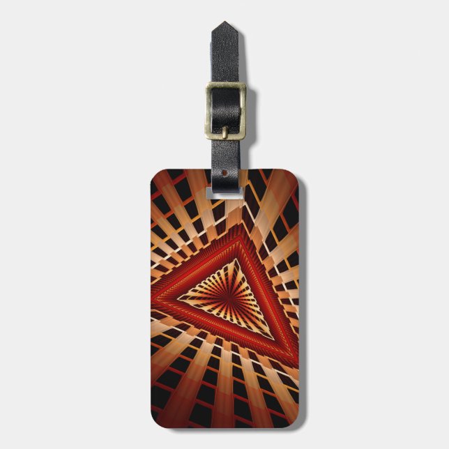 Étiquette À Bagage Réseau d'Imaginaires 3D Conception graphique fract (Devant Vertical)