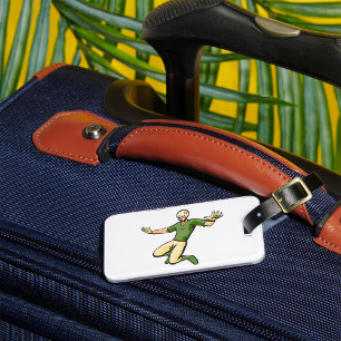 Étiquette À Bagage Retro Joueur de baseball Sport Vintage Graphisme