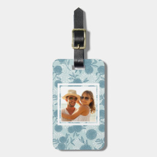 Étiquette À Bagage Rétro motif floral 2 2 de photo faite sur commande