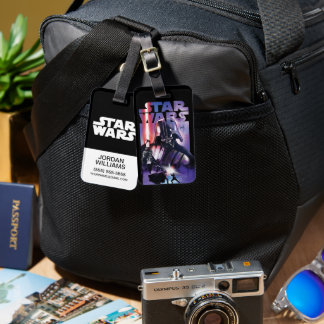 Étiquette À Bagage Retro Star Wars : Vader contre Luke - Art cinémati
