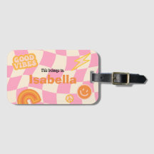 Retro Super Checkerboard Nom personnalisable