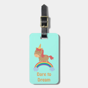 Étiquette À Bagage Rêves mignons de cheval à être humour de licorne