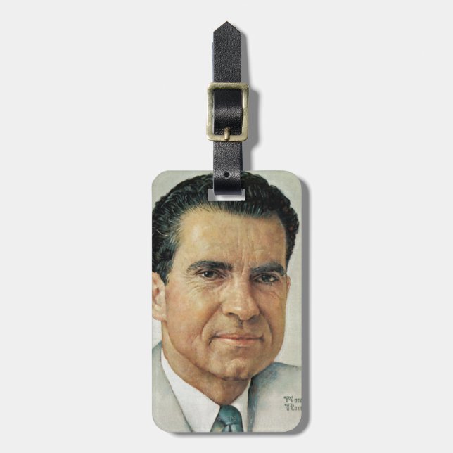 Étiquette À Bagage Richard Milhouse Nixon (Devant Vertical)