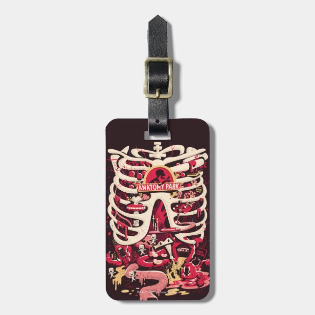 Étiquette À Bagage RICK ET MORTY™| Anatomy Park Rib Cage (Devant Vertical)