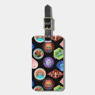 Étiquette À Bagage RICK ET MORTY™ Motif des patchs spatiaux