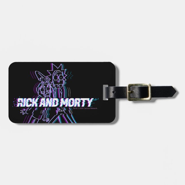 Étiquette À Bagage RICK ET MORTY™| Rick Et Morty Glités (Devant horizontal)