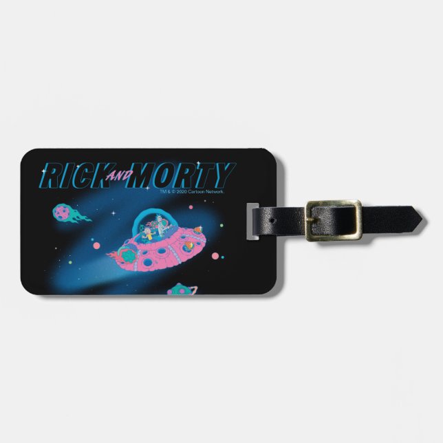Étiquette À Bagage RICK ET MORTY™ | Voyager dans l'espace (Devant horizontal)
