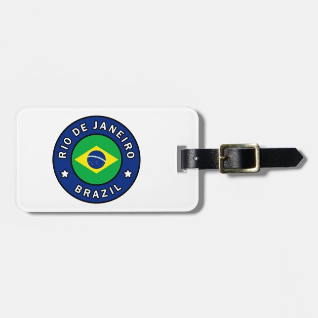 Étiquette À Bagage Rio de Janeiro Brésil (Devant horizontal)
