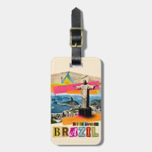 Rio de Janeiro Brésil Christ Rétro Collage Voyage