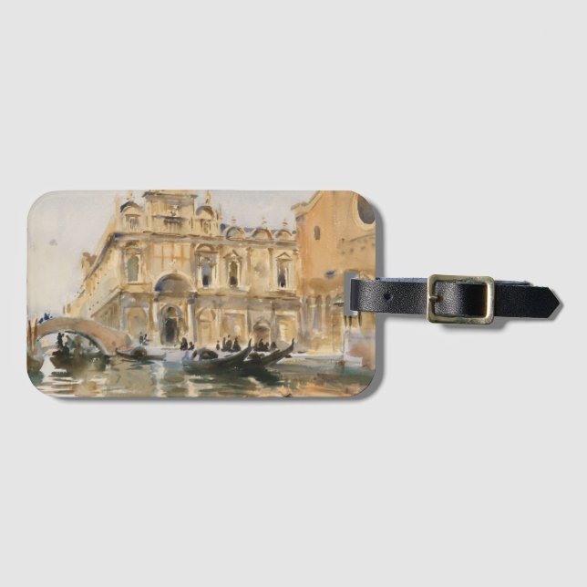 Étiquette À Bagage Rio dei Mendicanti, Venise par John Singer Sargent (Devant Horizontal)