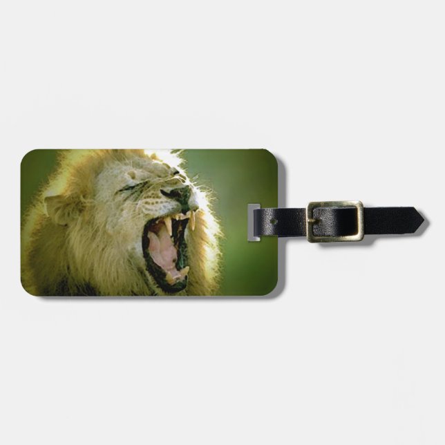 Étiquette À Bagage Roaring Lion (Devant horizontal)