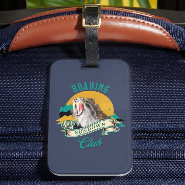 Étiquette À Bagage Roaring Sundown Club Sabertooth Tiger (Insitu Rectoal 2)
