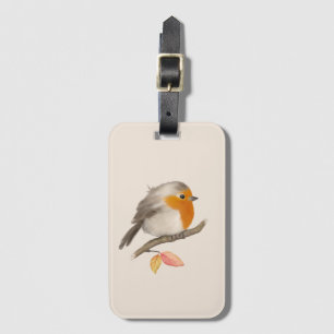 Étiquette À Bagage Robin Bird