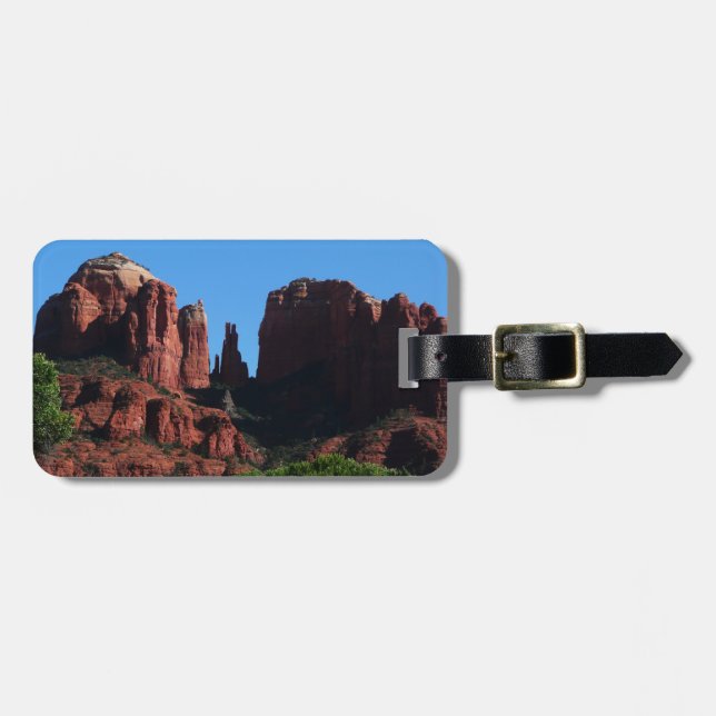 Étiquette À Bagage Rocher de la Cathédrale à Sedona Arizona Monument (Devant horizontal)
