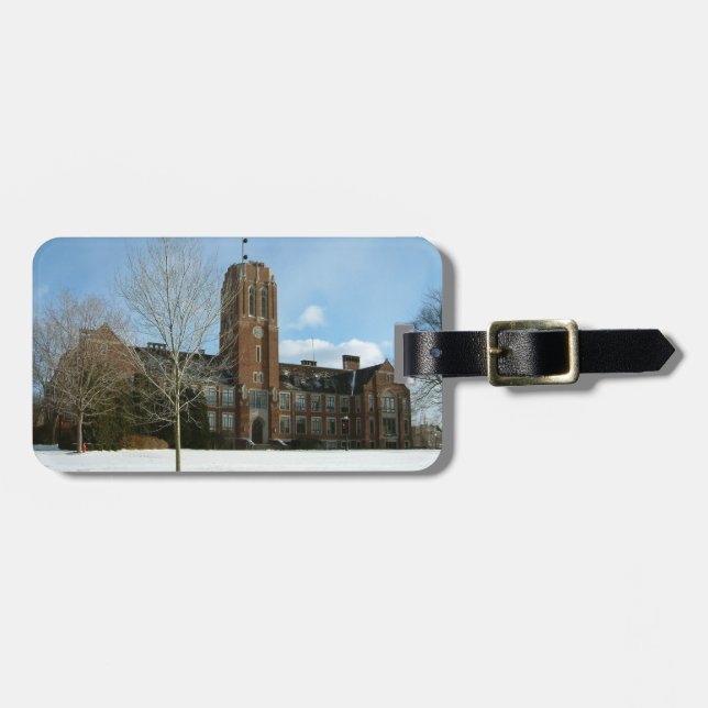Étiquette À Bagage Rockwell en hiver au Grove City College (Devant horizontal)