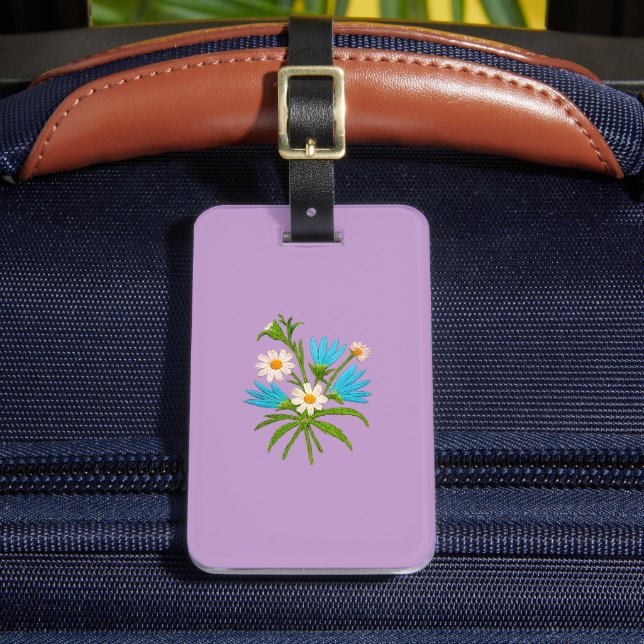 Étiquette À Bagage Romantic Floral – Botanical Fantasy Bouquet (Insitu Rectoal 2)