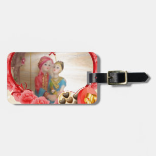 Étiquette À Bagage Romantique Amour Coeur Art Imprimer