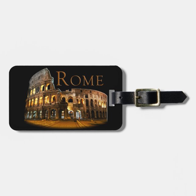Étiquette À Bagage Rome : Le Colisée (Devant horizontal)