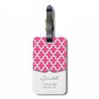 Rose et Aqua Moderne Marocain Personnalisé Monogra