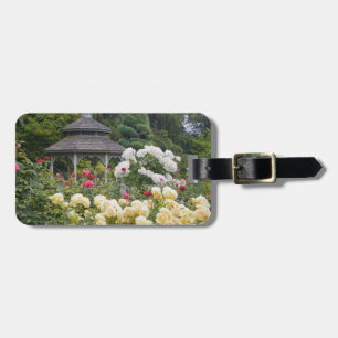 Étiquette À Bagage Roses en fleurs et roseraie du belvédère à