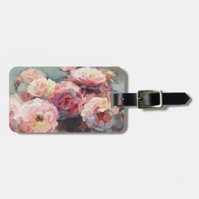Étiquette À Bagage Roses roses sauvages (Devant horizontal)