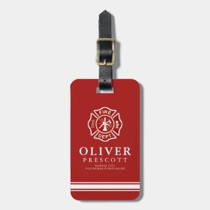 Étiquette À Bagage Rouge volontaire de symbole de croix maltaise du