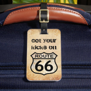 Étiquette À Bagage Route 66