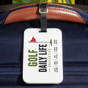Étiquette À Bagage routine de golf au quotidien