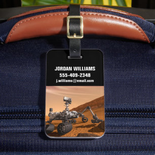 Étiquette À Bagage Rover Curiosity Du Laboratoire Scientifique Mars.