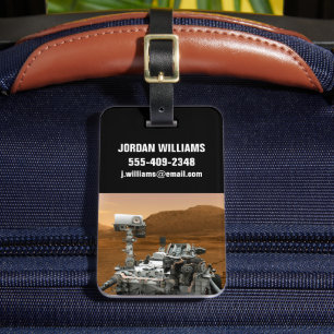 Étiquette À Bagage Rover Curiosity Du Laboratoire Scientifique Mars.